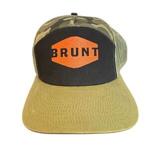Brunt Workwear camo mesh custom trucker hat one size adult